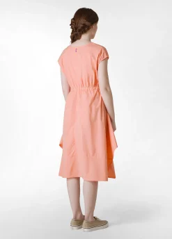 Sale Abito A Ruota In Popeline Arancio Donna Vestiti, Gonne E Tute