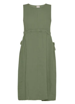 Fashion Abito In Jersey E Lino Arancio Donna Vestiti, Gonne E Tute