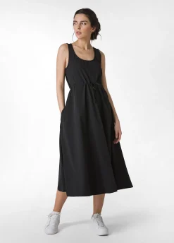 Discount Abito Lungo In Nylon Con Logo Nero Donna Vestiti, Gonne E Tute