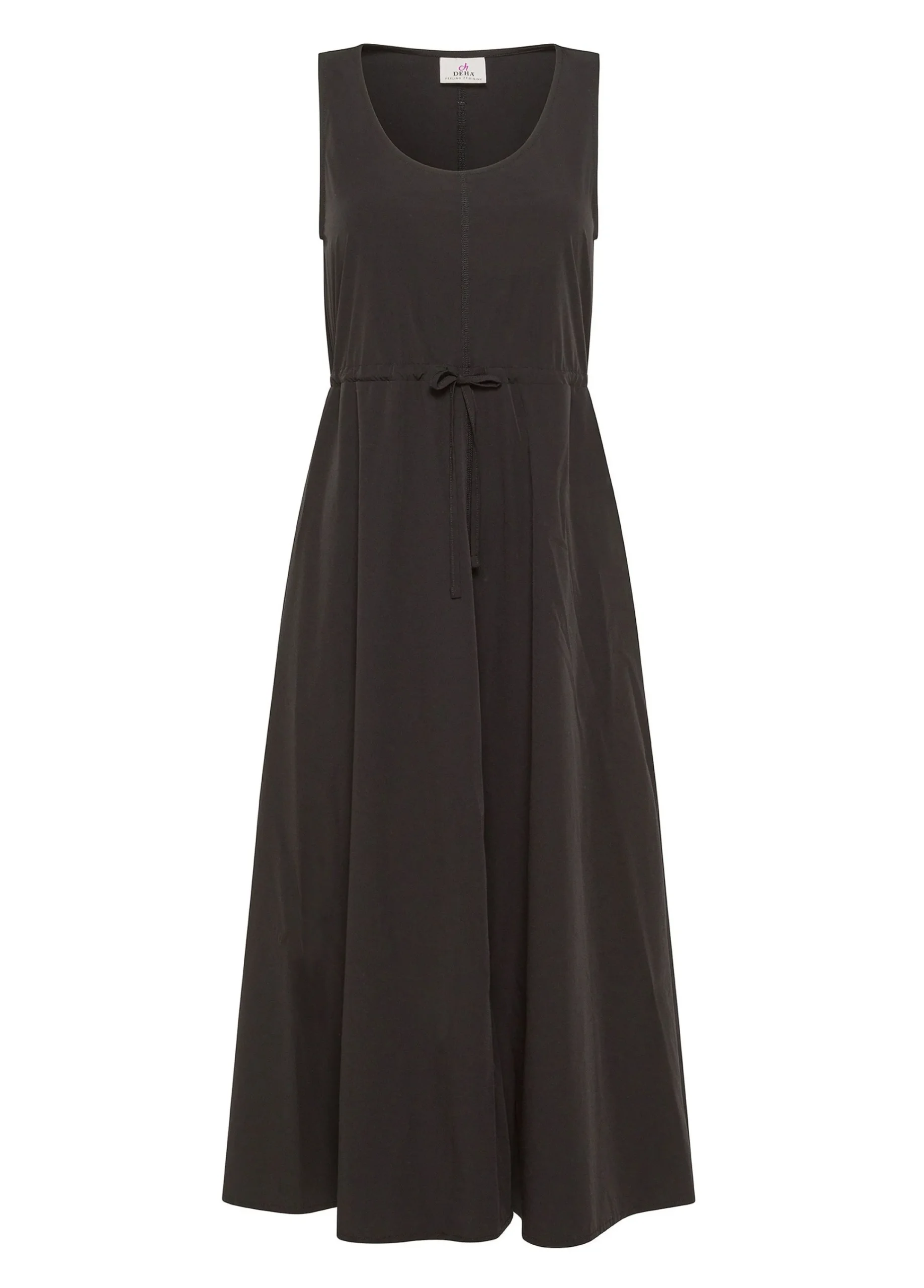 Discount Abito Lungo In Nylon Con Logo Nero Donna Vestiti, Gonne E Tute
