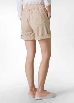 Flash Sale Bermuda In Popeline Con Coulisse Beige Donna Bermuda