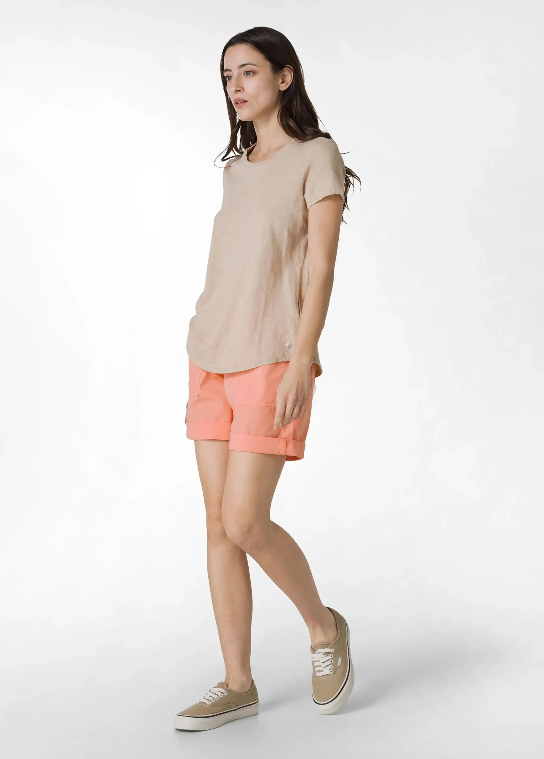 Cheap Bermuda In Popeline Con Coulisse Arancio Donna Bermuda