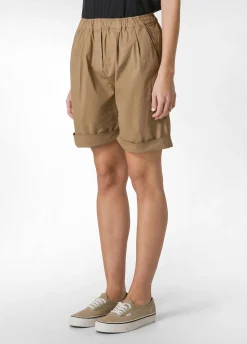 Store Bermuda In Popeline Marrone Donna Bermuda