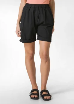 Online Bermuda In Popeline Nero Donna Bermuda