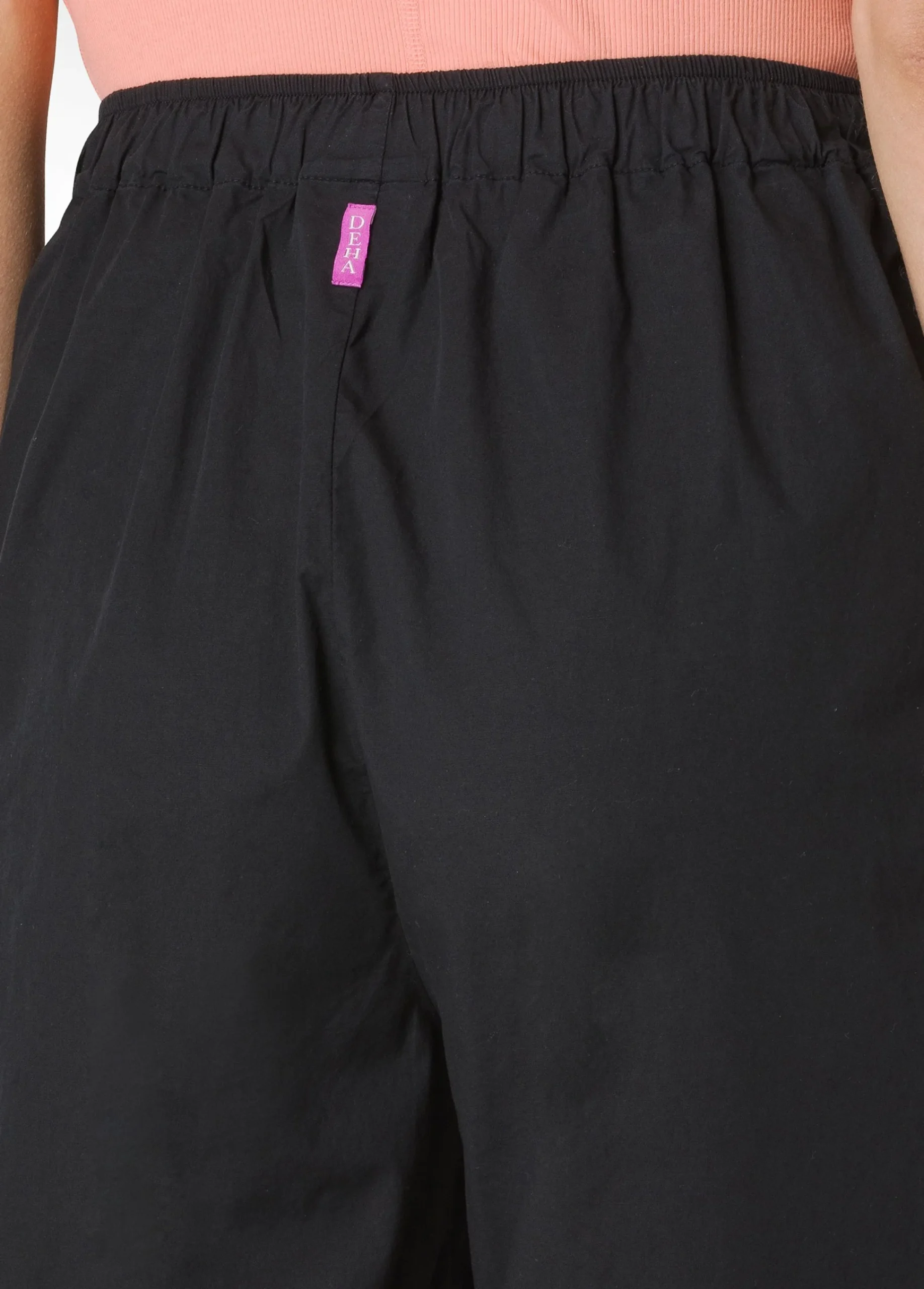 Online Bermuda In Popeline Nero Donna Bermuda