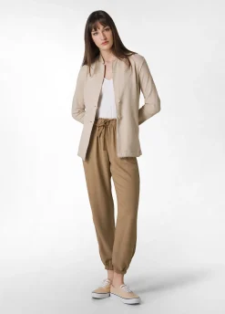 Sale Blazer In Felpa Leggera Beige Donna Giacche E Giubbotti