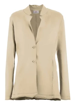 Sale Blazer In Felpa Leggera Beige Donna Giacche E Giubbotti