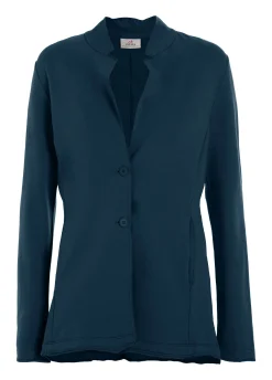 Shop Blazer In Felpa Leggera Blu Donna Giacche E Giubbotti