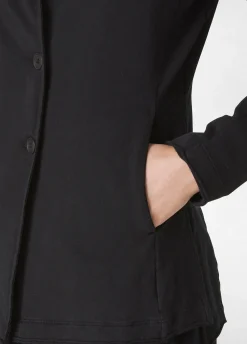 Discount Blazer In Felpa Leggera Nero Donna Giacche E Giubbotti