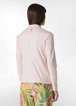 New Blazer In Punto Milano Rosa Donna Giacche E Giubbotti