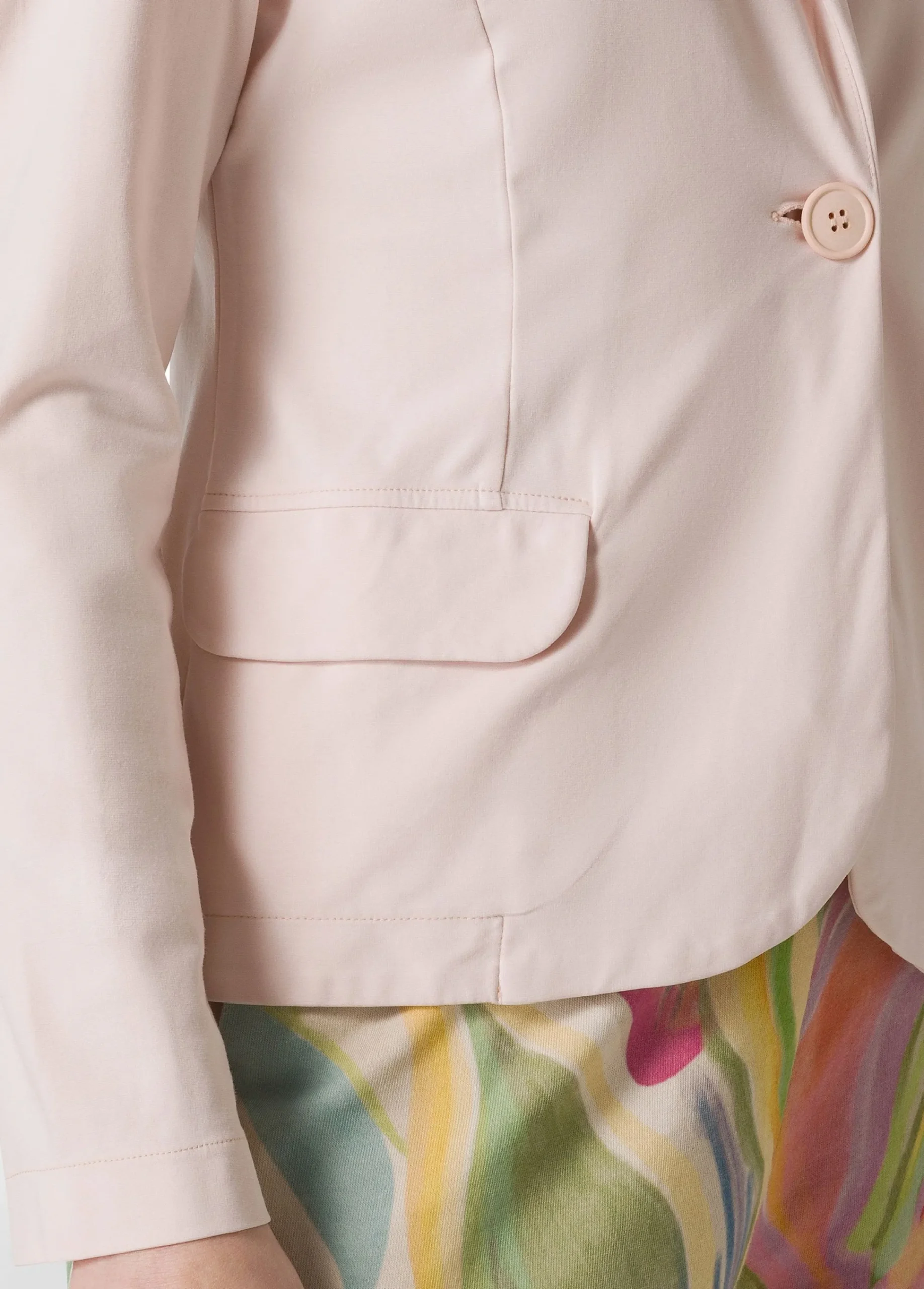 New Blazer In Punto Milano Rosa Donna Giacche E Giubbotti