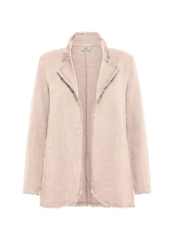 Best Sale Blazer In Tweed Di Cotone Rosa Donna Giacche E Giubbotti