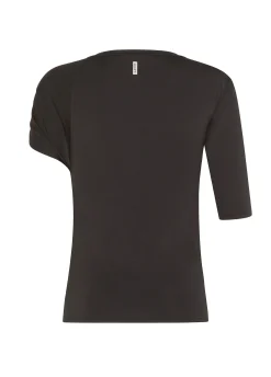 Discount Blusa Asimmetrica Nero Donna Top & T-Shirts