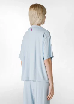 Best Sale Camicia In Felpa Blu Donna Camicie & Bluse