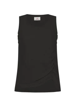 Cheap Canotta Arricciata Nero Donna Top & T-Shirts