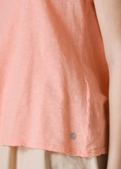 Cheap Canotta Svasata In Jersey Fiammato Arancio Donna Top & T-Shirts