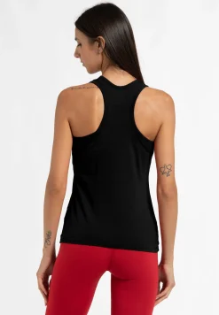 Discount Canotta Vogatore Jersey Stretch Nero Donna Canotte E Reggiseni Sportivi