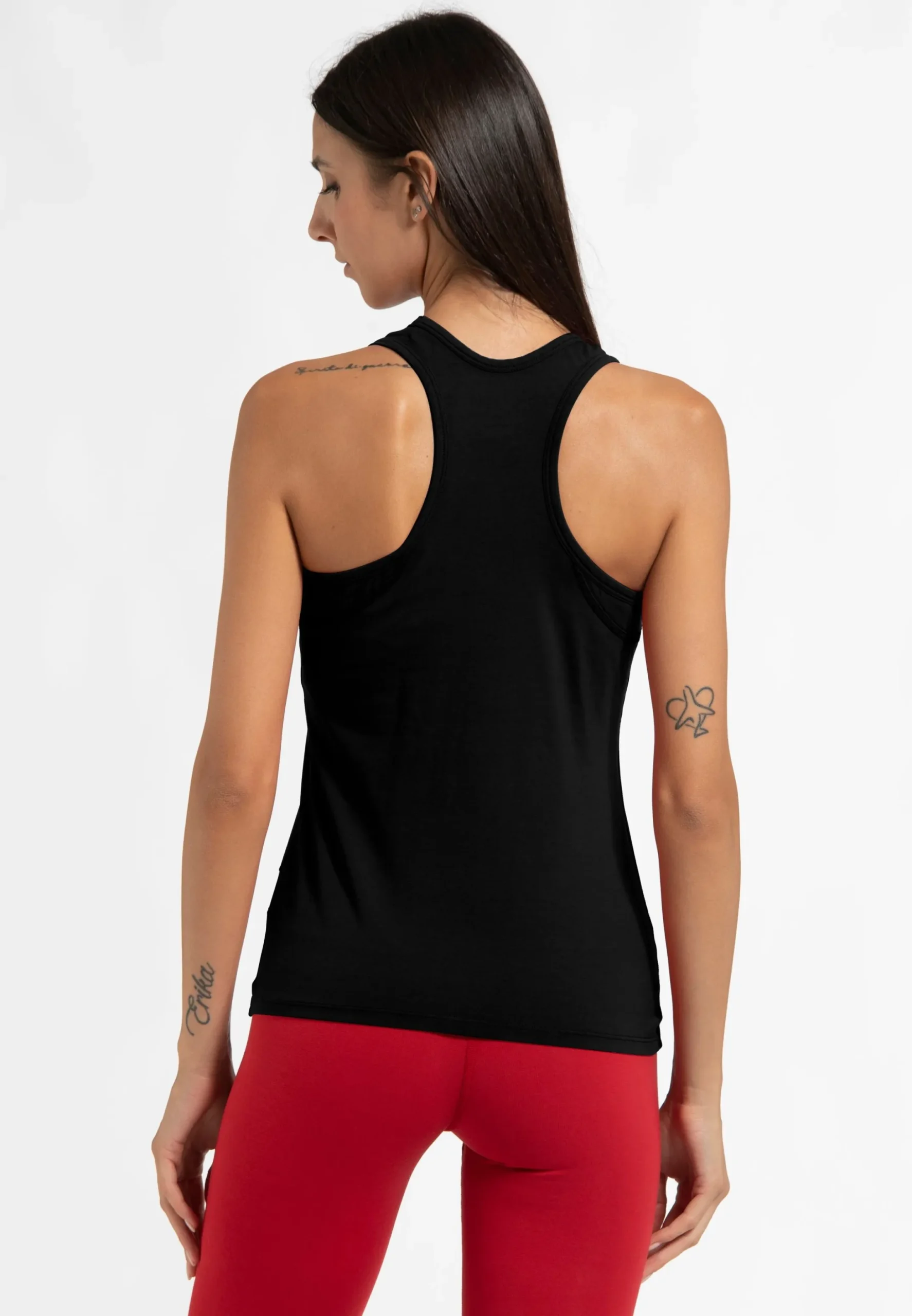 Discount Canotta Vogatore Jersey Stretch Nero Donna Canotte E Reggiseni Sportivi