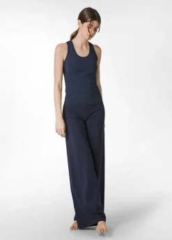 Fashion Canotta Vogatore Jersey Stretch Blu Donna Canotte E Reggiseni Sportivi