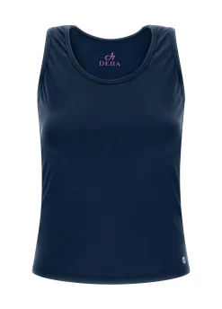 Fashion Canotta Vogatore Jersey Stretch Blu Donna Canotte E Reggiseni Sportivi