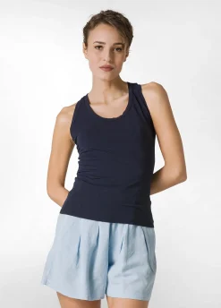 Store Canotta Vogatore Jersey Stretch Blu Donna Canotte E Reggiseni Sportivi