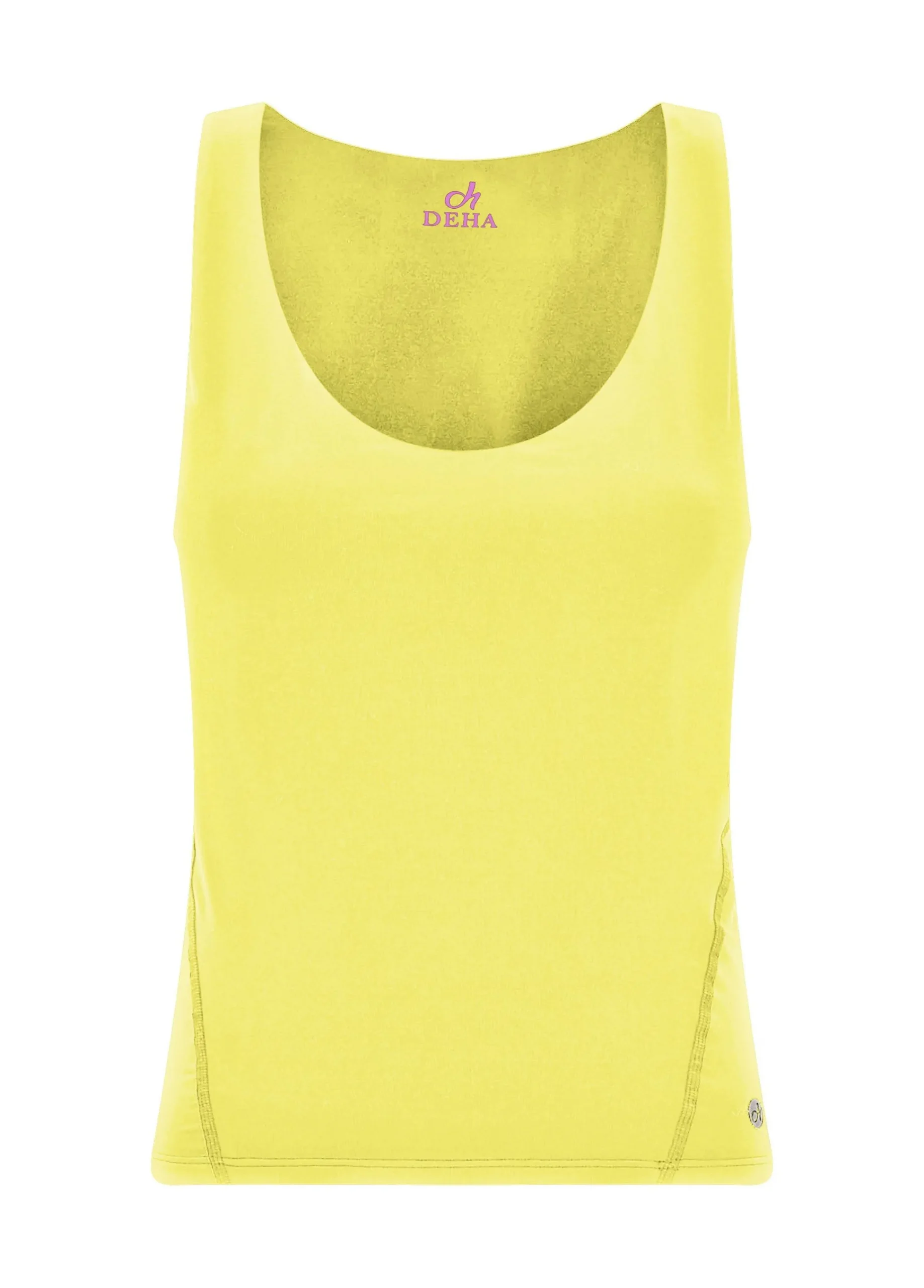 Shop Canotta Yoga In Microfibra Riciclata Giallo Donna Canotte E Reggiseni Sportivi