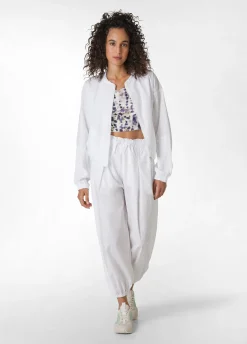 Outlet Completo In Popeline E Raso Bianco Donna Comfort Set
