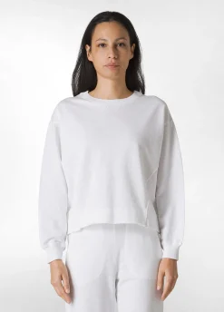 Sale Felpa Fiammata Vintage Bianco Donna Felpe & Maglieria