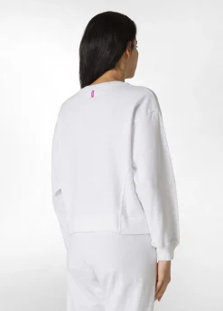 Sale Felpa Fiammata Vintage Bianco Donna Felpe & Maglieria