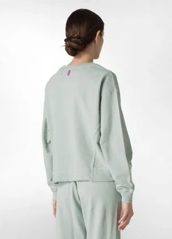 Discount Felpa Fiammata Vintage Verde Donna Felpe & Maglieria