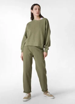 Shop Felpa Fiammata Vintage Verde Donna Felpe & Maglieria