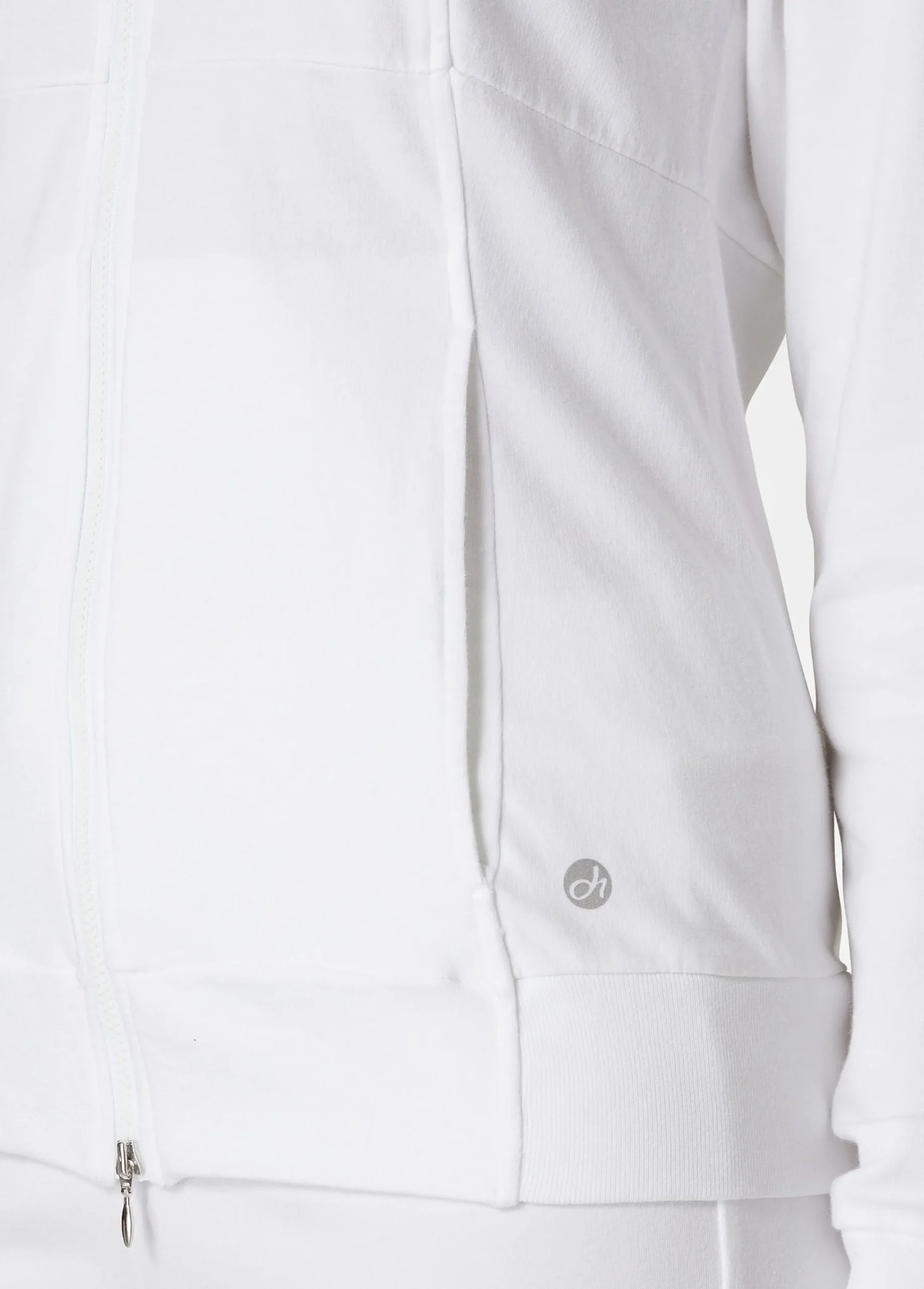 Clearance Felpa Leggera Core Con Zip Bianco Donna Felpe & Maglieria