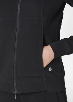 Discount Felpa Leggera Core Con Zip Nero Donna Felpe & Maglieria