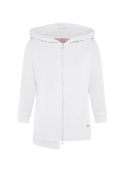 Best Felpa Organica Zip E Cappuccio Effetto Vintage Bia Donna Felpe & Maglieria