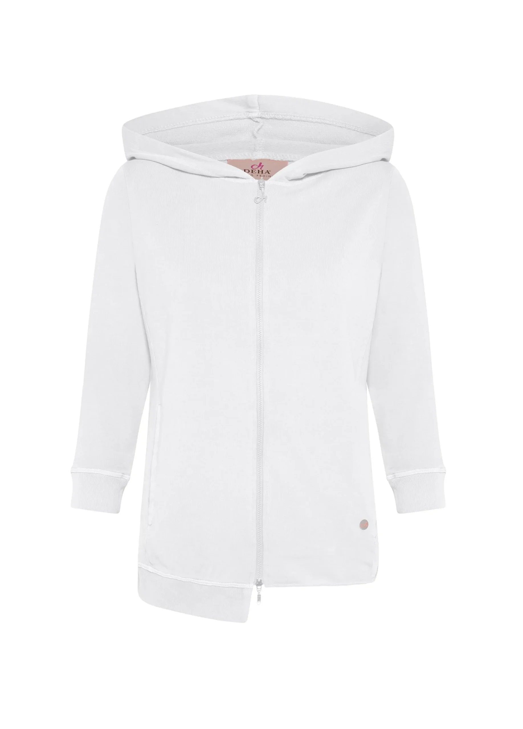 Best Felpa Organica Zip E Cappuccio Effetto Vintage Bia Donna Felpe & Maglieria
