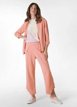Shop Felpa Organica Zip E Cappuccio Effetto Vintage Ara Donna Felpe & Maglieria