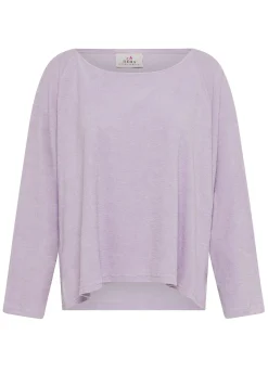 Flash Sale Felpa Over In Spugna Viola Donna Felpe & Maglieria