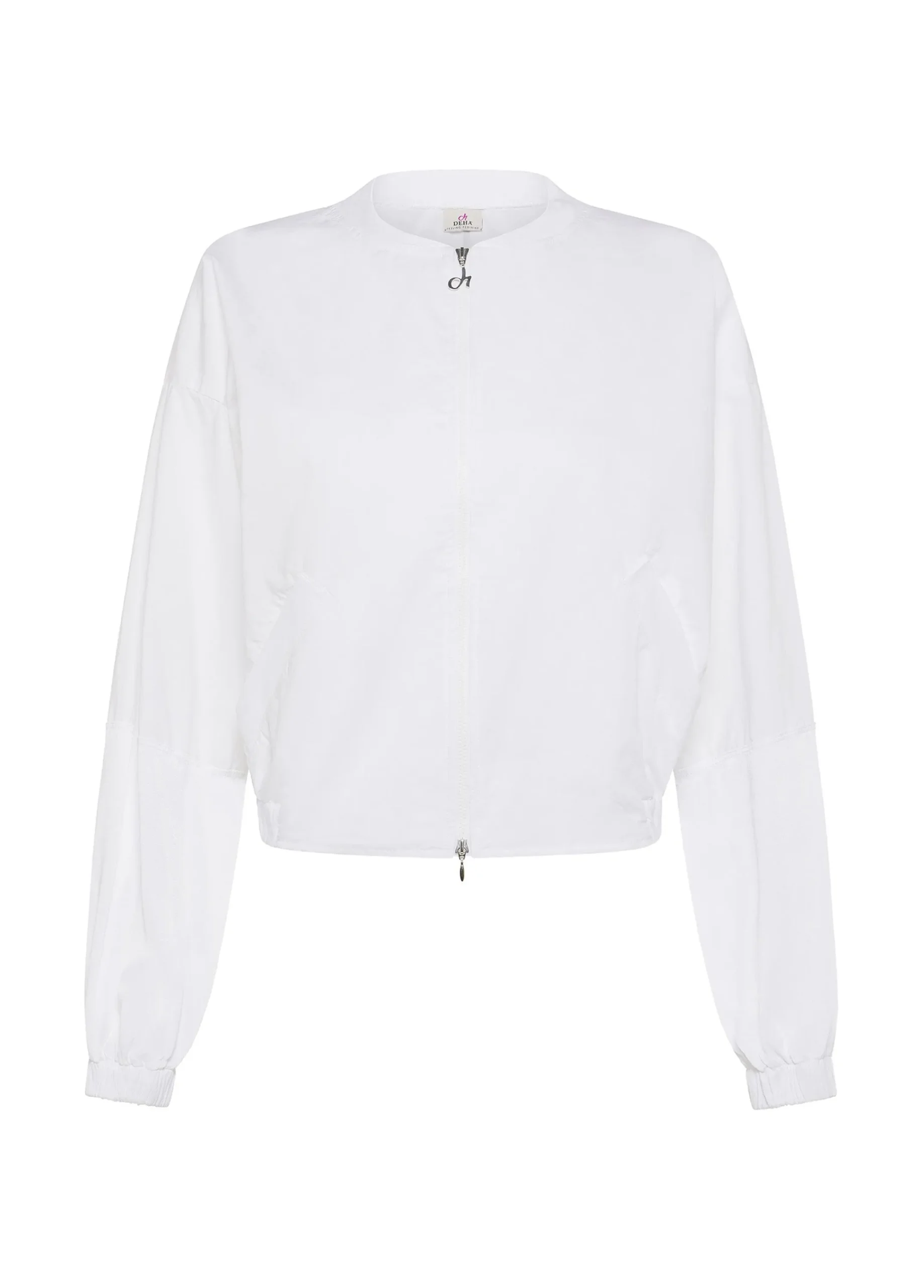Flash Sale Giacca Bomber In Popeline Bianco Donna Giacche E Giubbotti