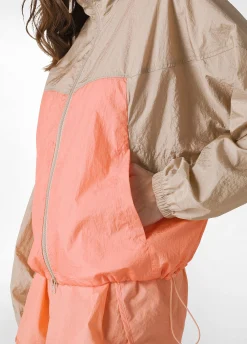 Cheap Giubbino Bicolore In Nylon Arancio Donna Giacche E Giubbotti