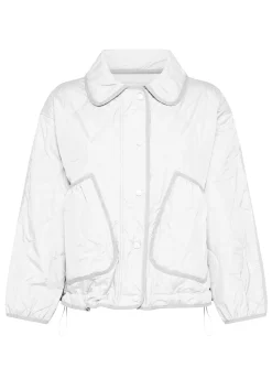Shop Giubbino Trapuntato Bianco Donna Giacche E Giubbotti