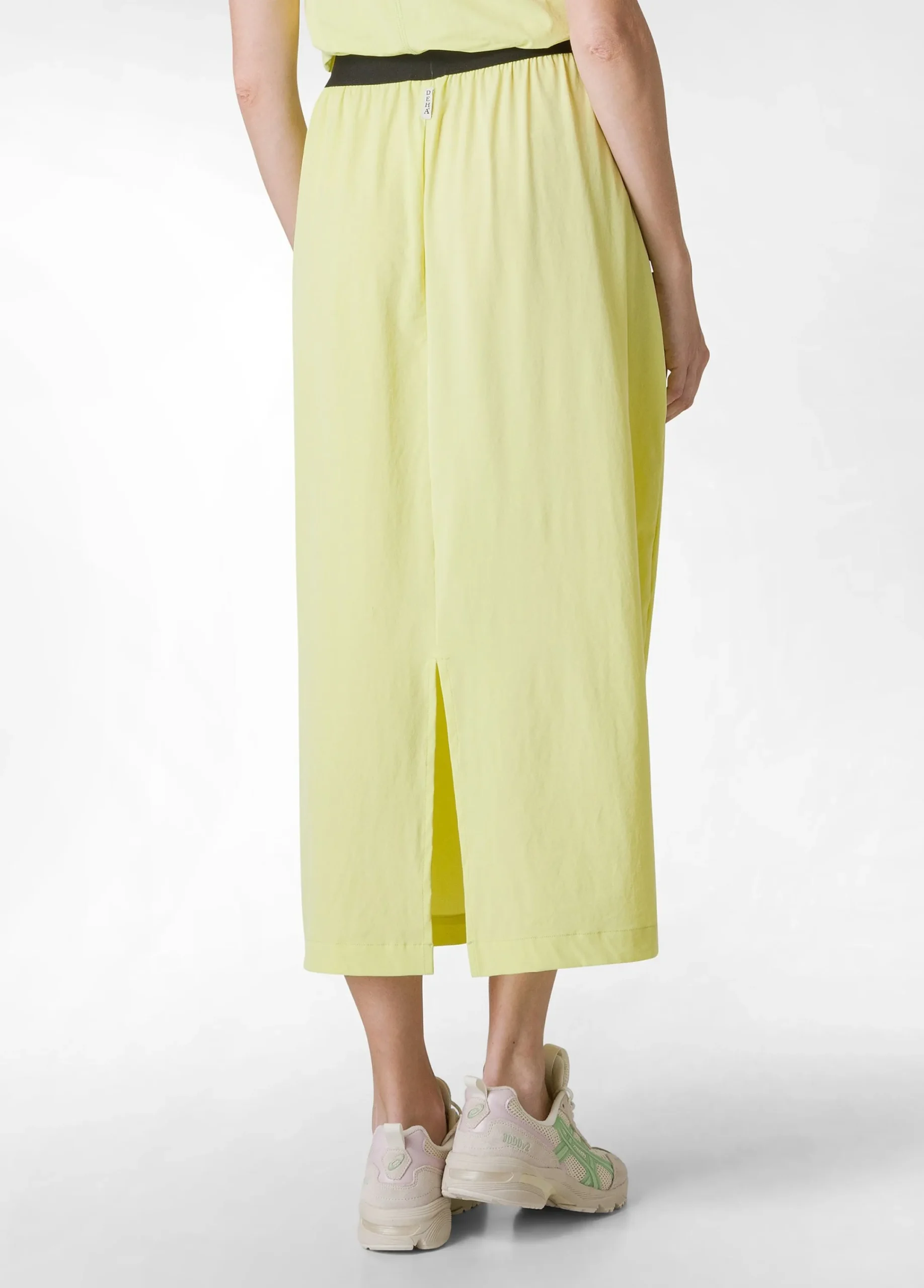 Cheap Gonna In Nylon Con Logo Giallo Donna Vestiti, Gonne E Tute