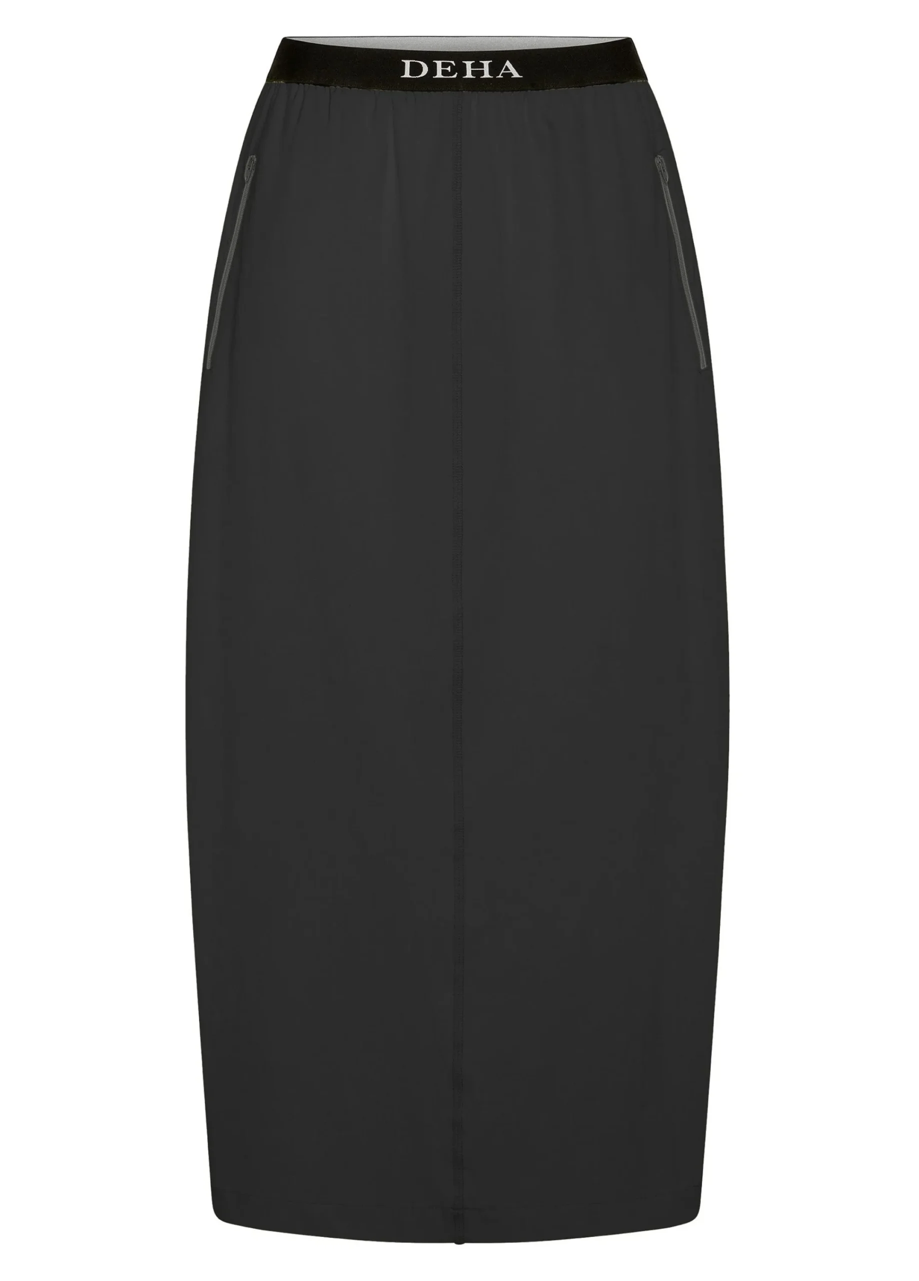 Shop Gonna In Nylon Con Logo Nero Donna Vestiti, Gonne E Tute