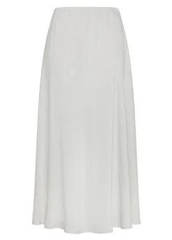 Shop Gonna Lunga In Raso Grigio Donna Vestiti, Gonne E Tute