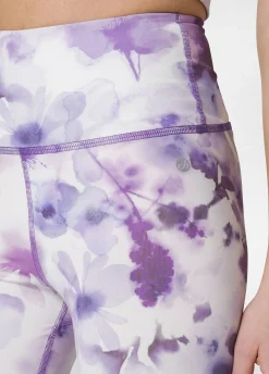 Fashion Leggings 7/8 In Microfibra Riciclata Stampata Viol Donna Leggings & Pantaloni Sportivi