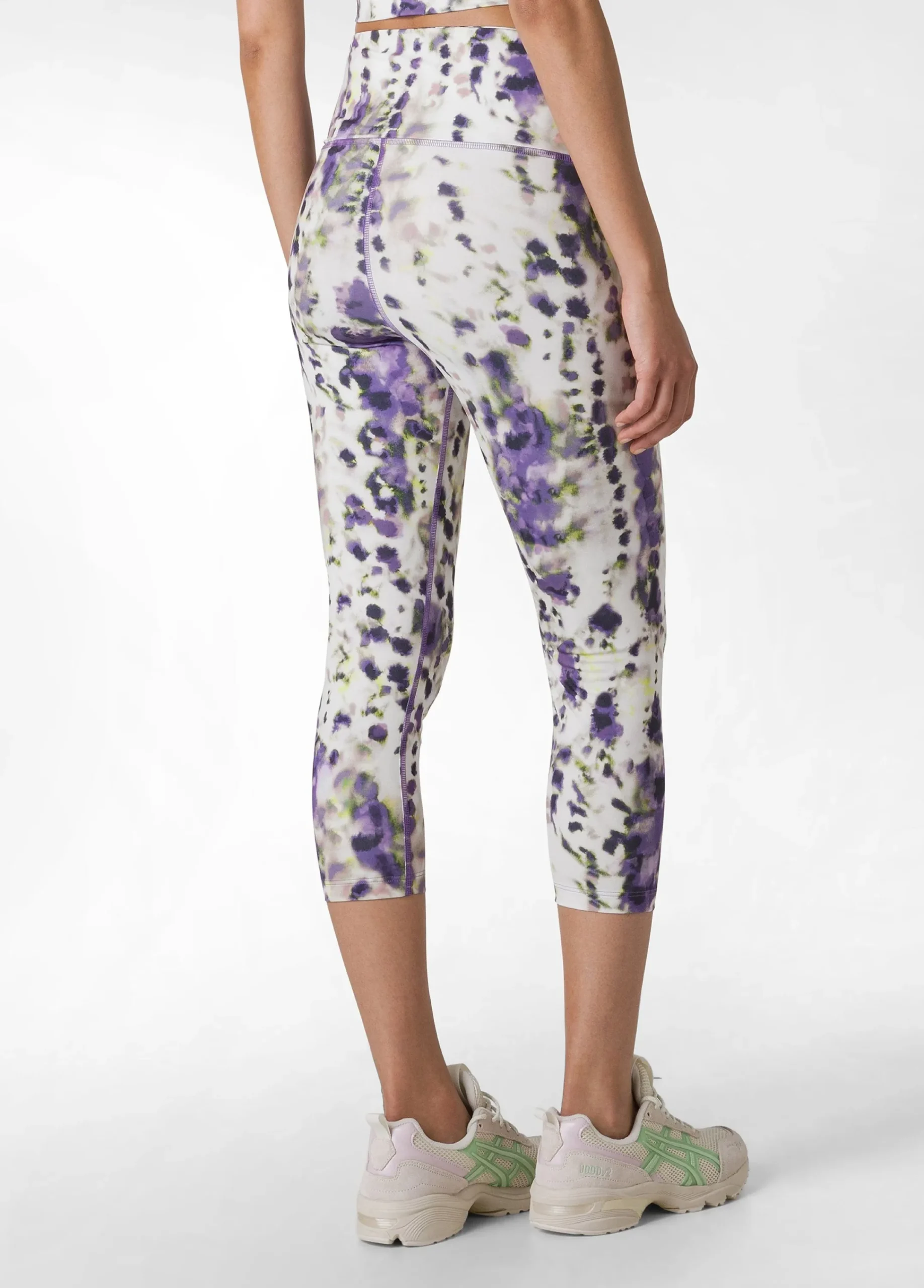 Clearance Leggings 7/8 In Microfibra Riciclata Stampata Viola Donna Leggings & Pantaloni Sportivi