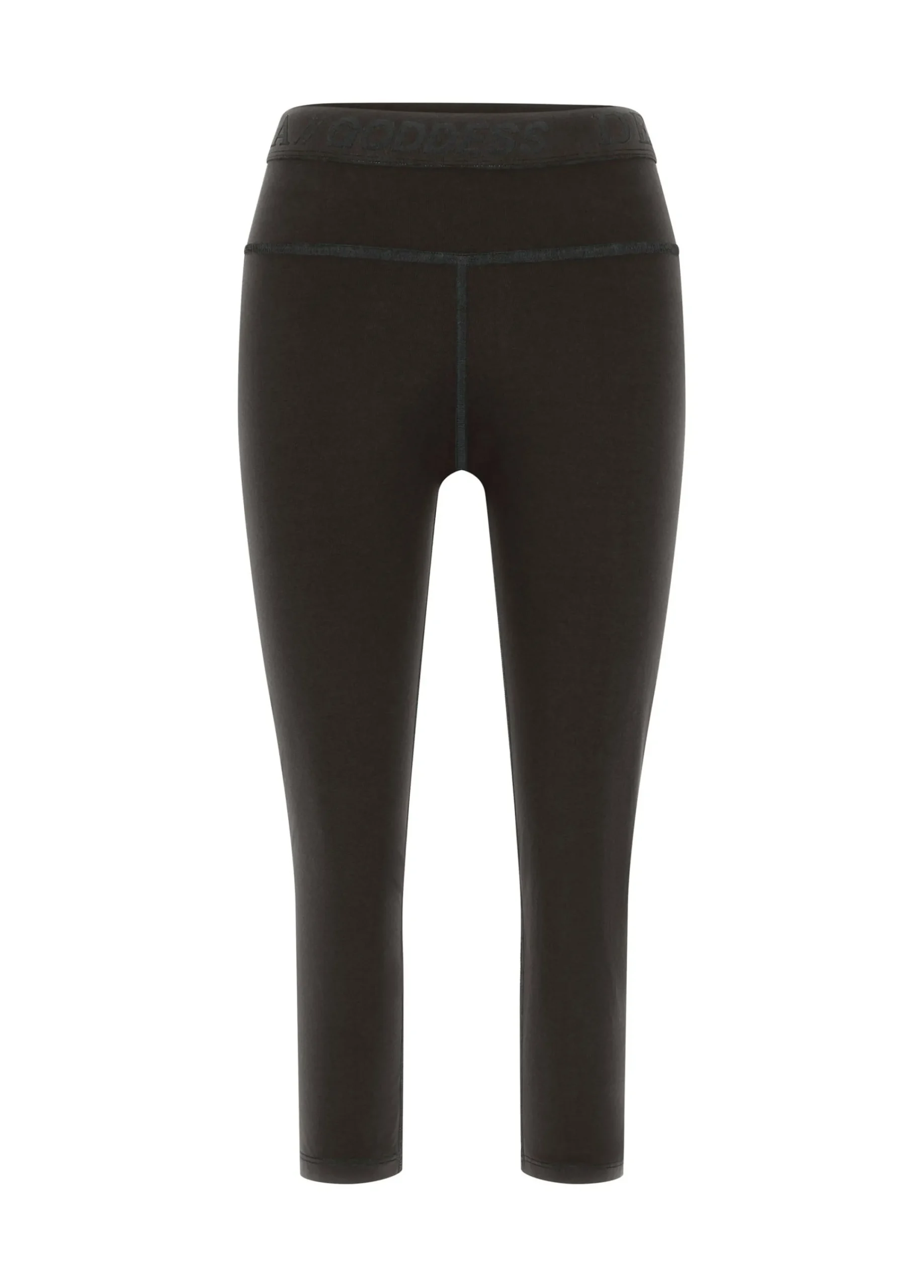 Cheap Leggings 7/8 Jersey-Stretch Nero Donna Leggings & Pantaloni Sportivi