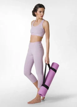 Shop Leggings 7/8 Jersey-Stretch Viola Donna Leggings & Pantaloni Sportivi