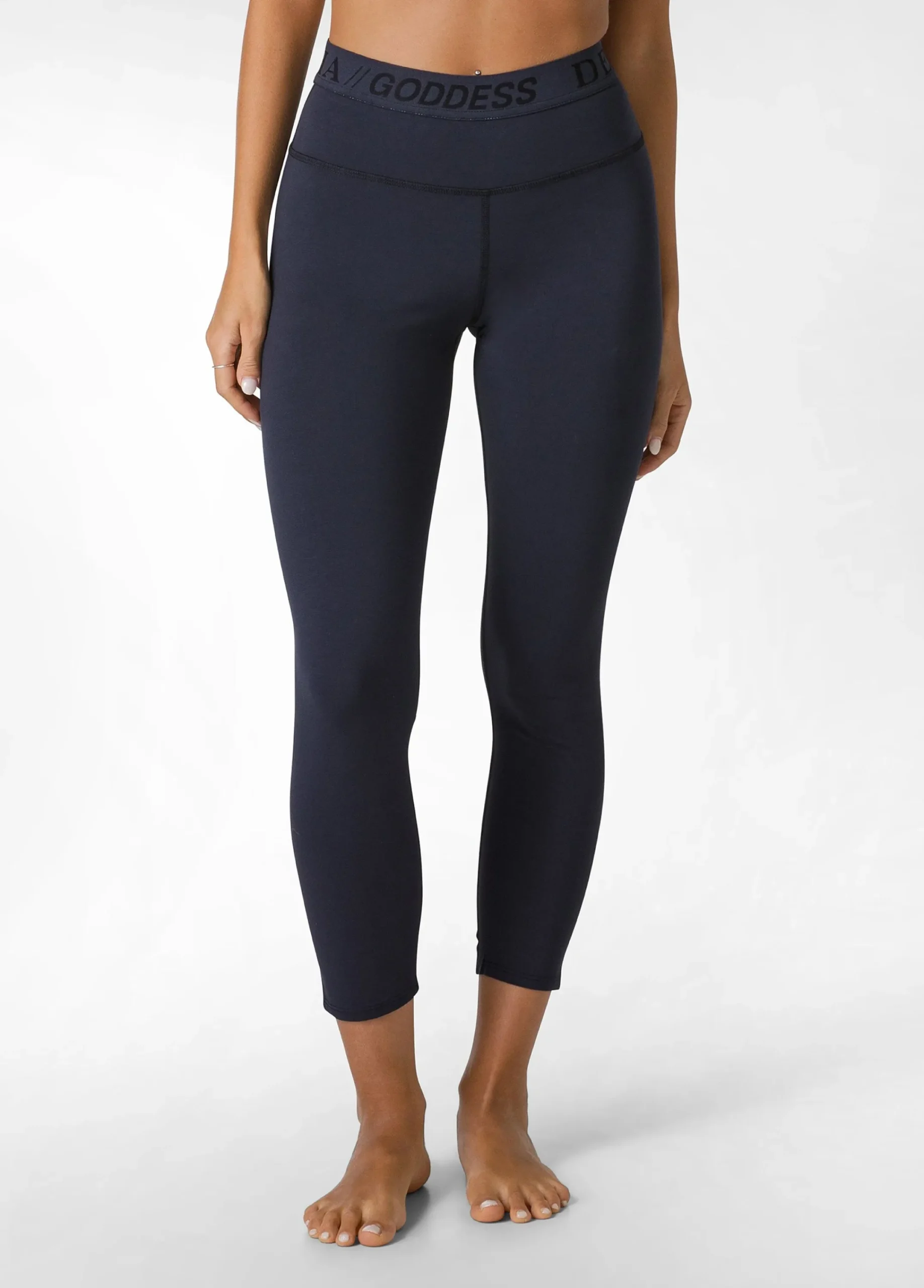 Discount Leggings Logo Blu Donna Leggings & Pantaloni Sportivi