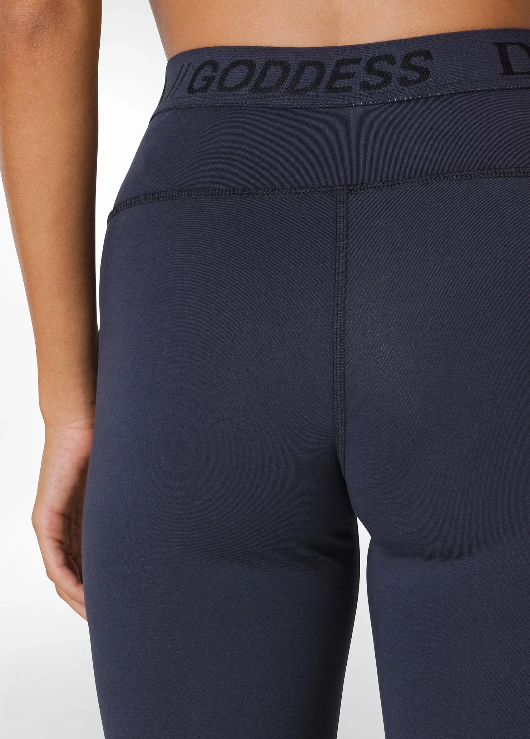 Discount Leggings Logo Blu Donna Leggings & Pantaloni Sportivi