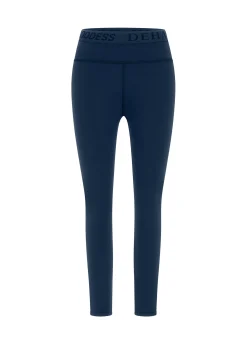 Discount Leggings Logo Blu Donna Leggings & Pantaloni Sportivi